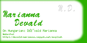 marianna devald business card